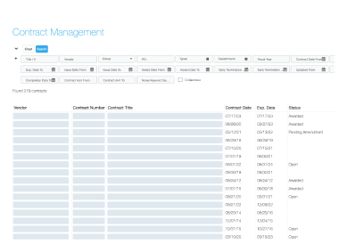 Contract Management - mobile