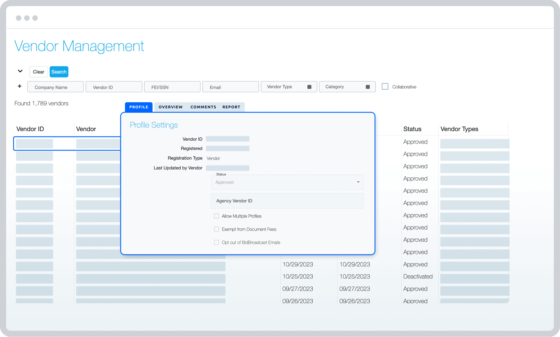 Vendor Management - new