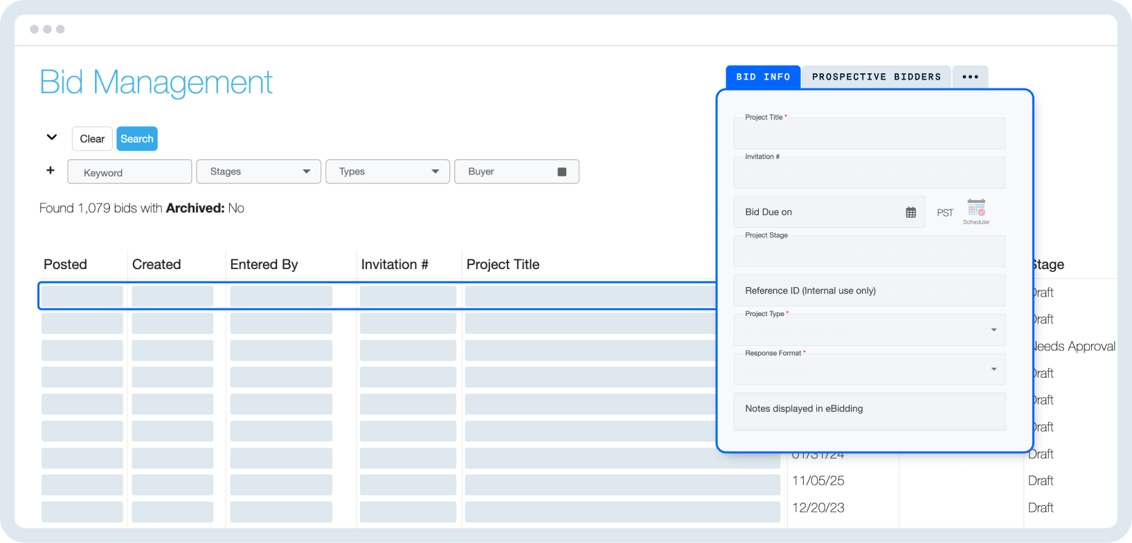 Bid Management