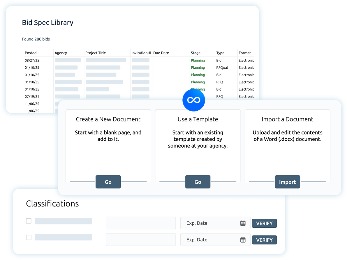 Bid Spec Library - Classifications