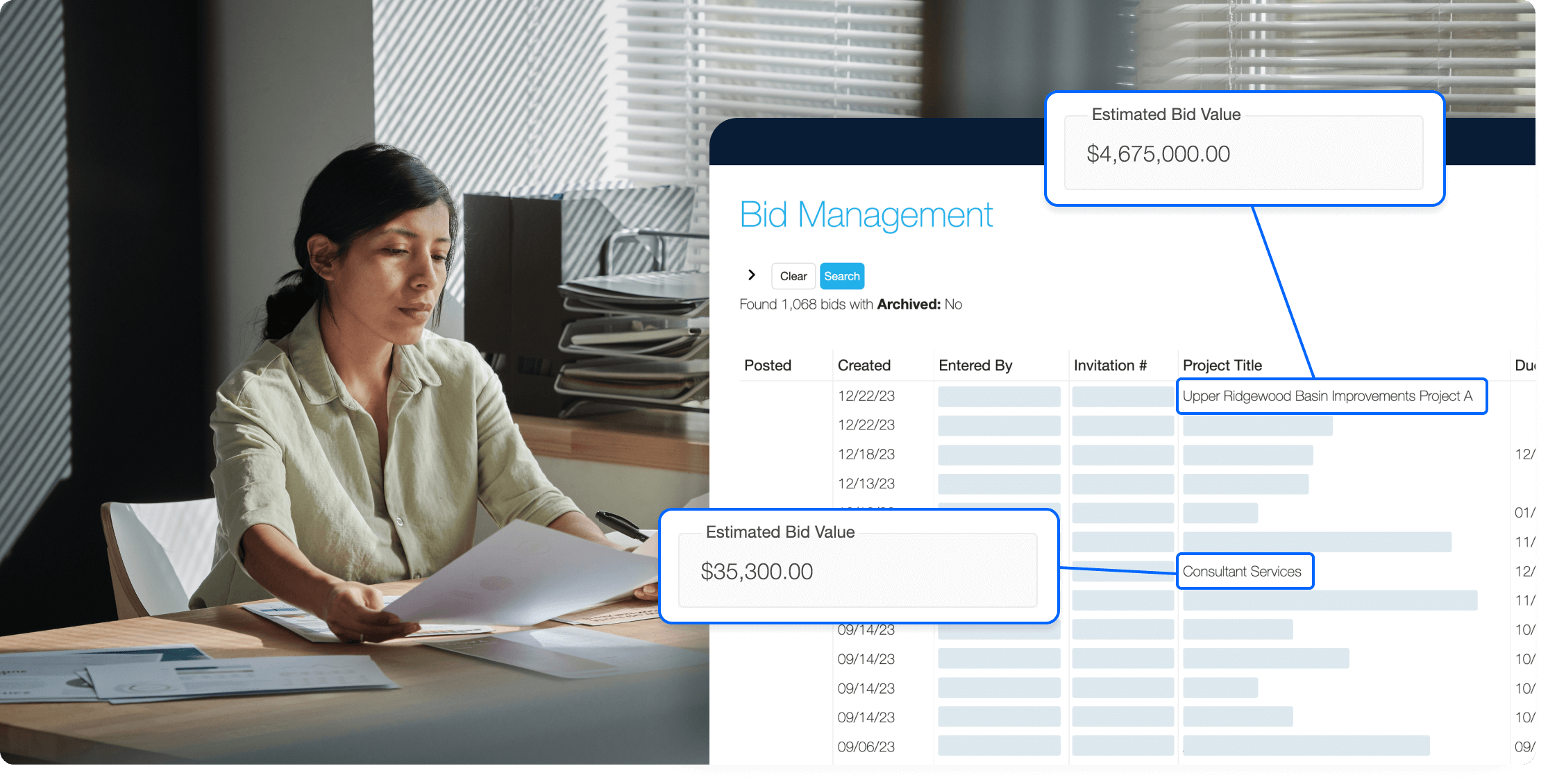 a woman holding a paper