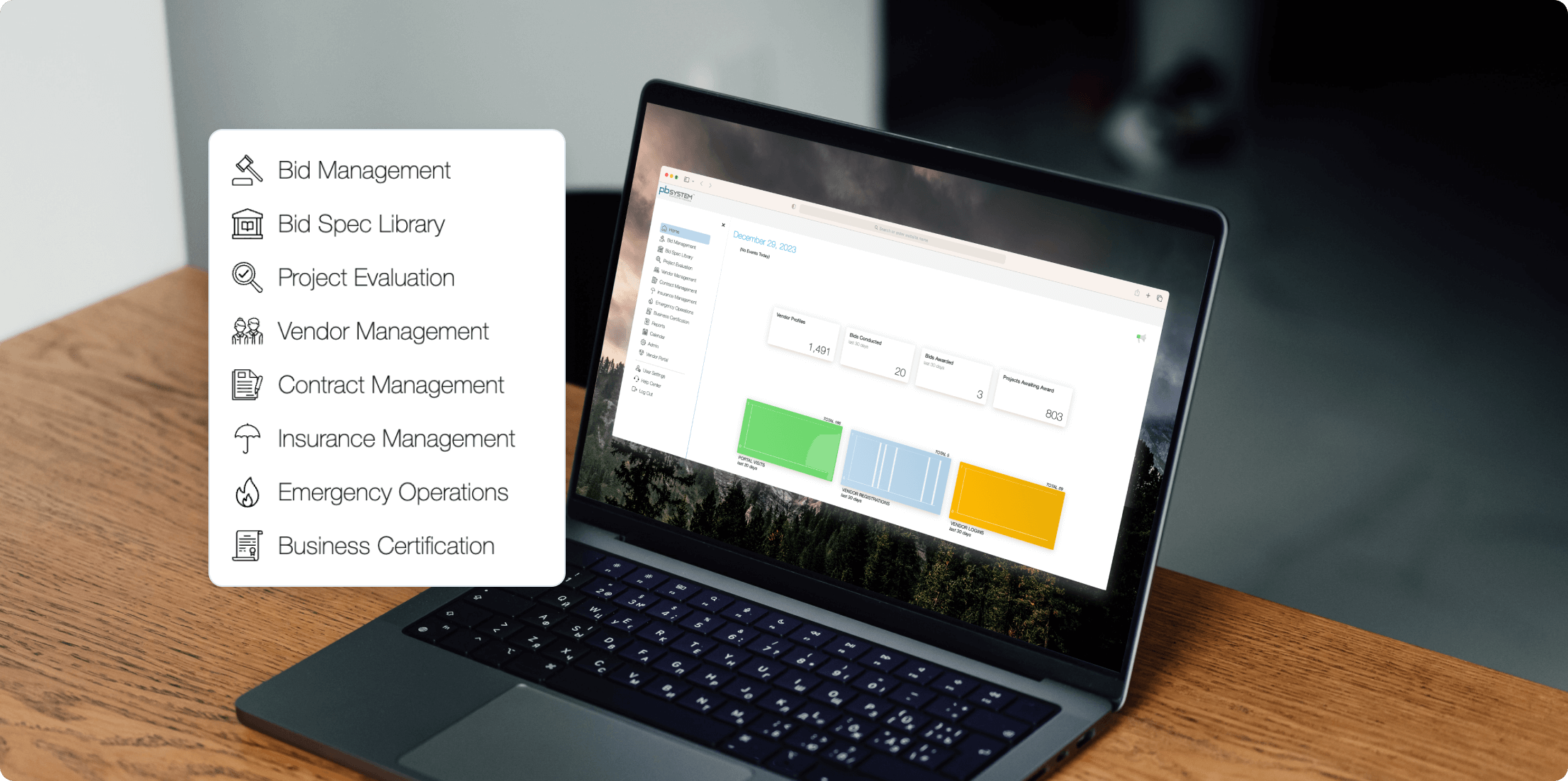laptop - PB on screen