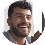 man smiling