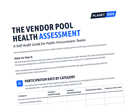 Vendor Pool Health Assessment cover