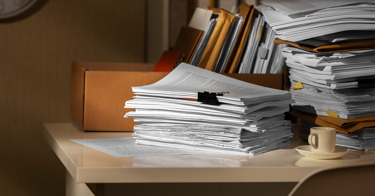 pile of papers