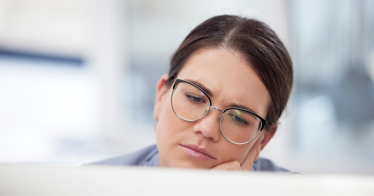 woman looking problematic