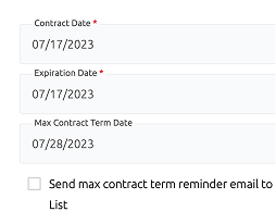 List Upcoming Contracts